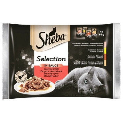 Sheba SELECTION in Sauce Šťavnatý výber 13 x 4 x 85 g