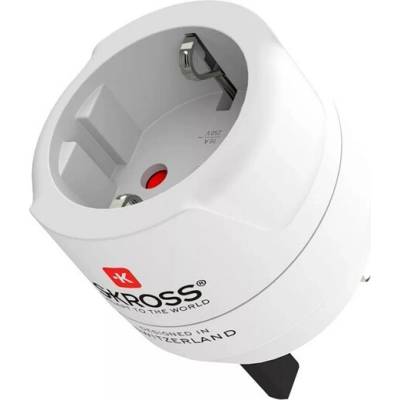 Cestovný adaptér SKROSS 250 V/7 A, uzemnený, BIELY 1.500230C-E