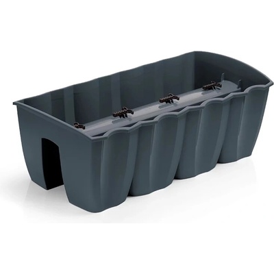 Prosperplast truhlík balkonový CROWN DCRO400 39x28x20 cm antracit