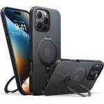 TORRAS Калъф за iPhone 16 Pro - Torras Ostand Spin Series - черен