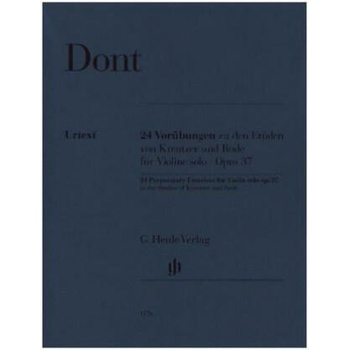 Image 1 of 24 Preparatory Exercises to the Studies of Kreutzer and Rode for Violin solo op. 37 | Dominik Rahmer, Paul Roczek