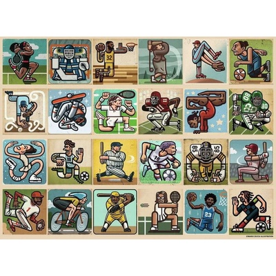 RAVENSBURGER Úžasní sportovci XXL 300 dílků