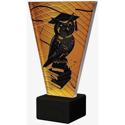 Designová skleněná trofej Absolvent Výška: 17,5 cm Průměr: 1 cm
