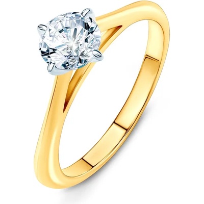SAVICKI Годежен пръстен The Light: двуцветно злато, диамант