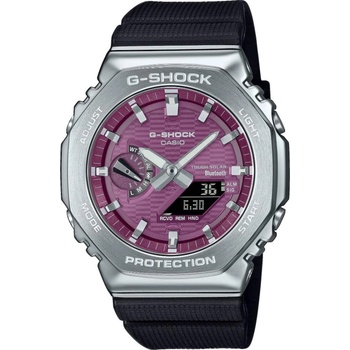 Casio G-Shock GBM-2100A-4BER Мъжки часовник Розово-черен, Bluetooth, Слънчева енергия, GPS Flight Log, Neo-Retro, 200м
