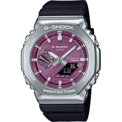 Casio G-Shock GBM-2100A-4BER Мъжки часовник Розово-черен, Bluetooth, Слънчева енергия, GPS Flight Log, Neo-Retro, 200м