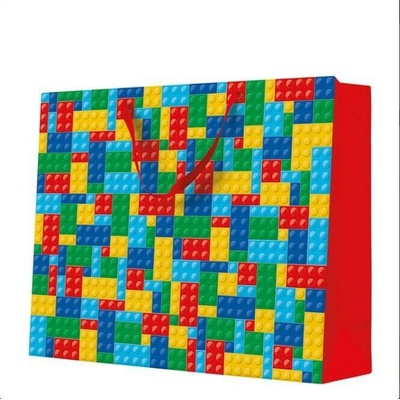 PAW Taška dárková 540x160x440 mm - motiv Lego