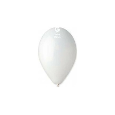 SMART Balóniky latexové pastelové BIELE 30 cm