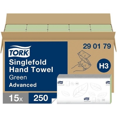 TORK 290179 ZZ 2 vrstvy, zelené, 3750 ks