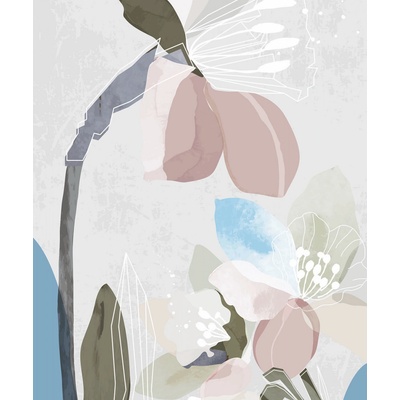 AG Design FT-3P5911 Vliesová fototapeta VECTOR FLORALS, rozměry 225 x 270 cm