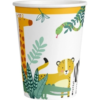 Amscan KELÍMKY papierové Baby Safari 250ml