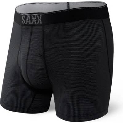 Saxx Quest Boxer Brief Fly Black II boxerky pánské