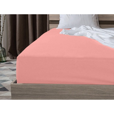 Textilomanie jersey prostěradlo Exclusive korálové 200x220
