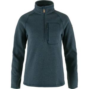 Fjällräven Дамски поларен пуловер Fjällräven Women's Övik Fleece Half Zip Fleece jumper - Navy - размер XL (105-6905-0316)