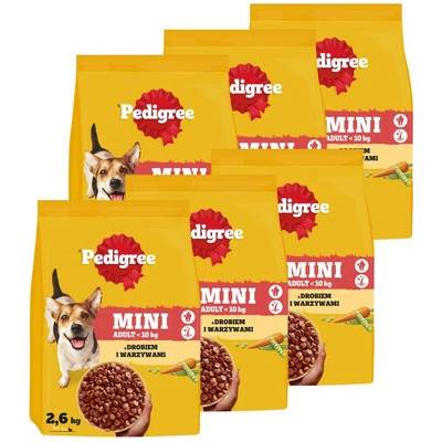 Pedigree Adult Mini s drůbeží a zeleninou 6 x 2,6 kg