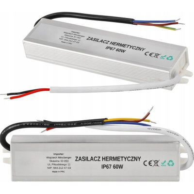 ECOLIGHT Hermetický napájecí zdroj - 12V - 5A - 60W EC79609 – Hledejceny.cz