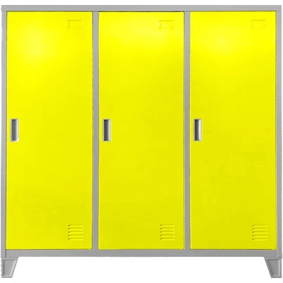 МЕТАЛЕН ШКАФ cr-1605-3 jz - СИВ/ПАТ ЖЪЛТ