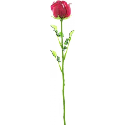 Růže červená, křišťálová 81cm, 12ks