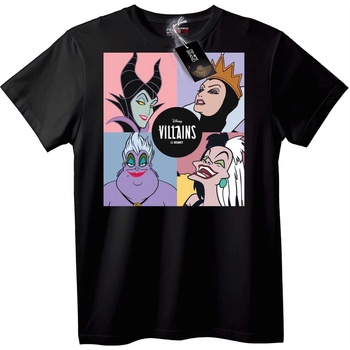 NOONEBRAND Тениска с Disney злодеи - M, Black