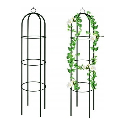 Zahradní oblouk na růže a popínavé rostliny sloup 185 x 40 cm ED-230498
