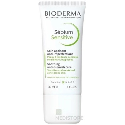 Bioderma Sébium Sensitive 30 ml + 20 ml intenzívny krém + aknózna pleť 1 x 30 ml darčeková sada