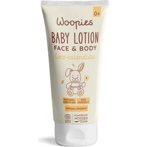 Wooden Spoon Бебешки лосион за лице и тяло Wooden Spoon Woopies - С кокос и невен, 100 ml