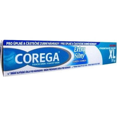 Corega extra silný fixační krém na zubní náhradu 70 g – Hledejceny.cz