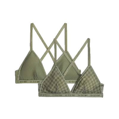 Бюстие G-Star D29446-01 Bralette bra 2 units - Green (Oil Green)