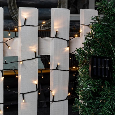Haushalt international Solární řetěz, 100 LED, teplá bílá