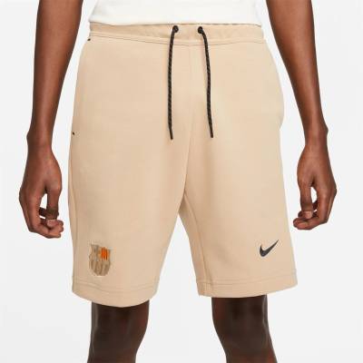 Nike Мъжки поларени къси панталони Nike FC Barcelona Tech Fleece Shorts 2022/2023 Mens - Desert