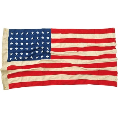 Vlajka USA vyšívaná 48 štátov