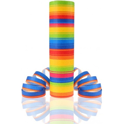 Papierové serpentiny dúhové pásky 4m