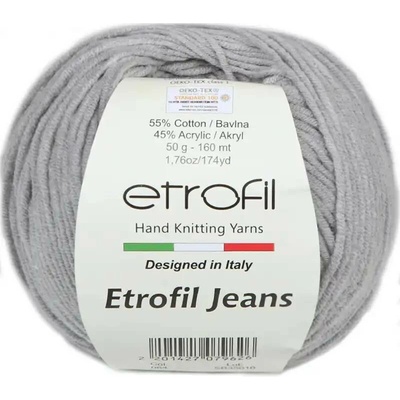 Příze Etrofil Jeans 064 šedá