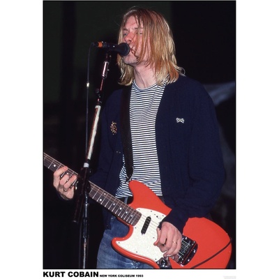 Plagát, Obraz - Kurt Cobain / Nirvana - New York Coliseum 1993, 59.4 × 84.1 cm