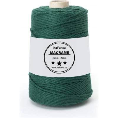 Macrame příze KaFanta PREMIUM 3mm/200m - bottle green