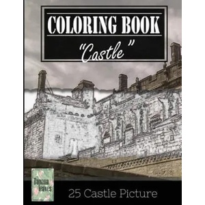 Castle History Architechture Greyscale Photo Adult Coloring Book, Mind Relaxation Stress Relief: Just added color to release your stress and power bra | Banana Leaves (2017)