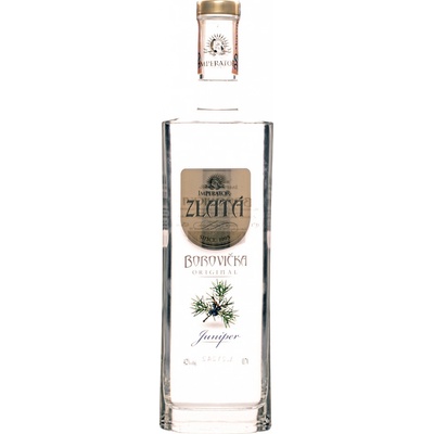 Imperátor Zlatá Borovička 42% 0,7 l (čistá fľaša)