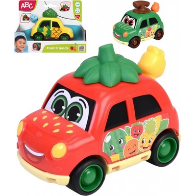 Dickie ABC Baby autíčko Fruit Friends s hracím strojkem ovoce 3 druhy