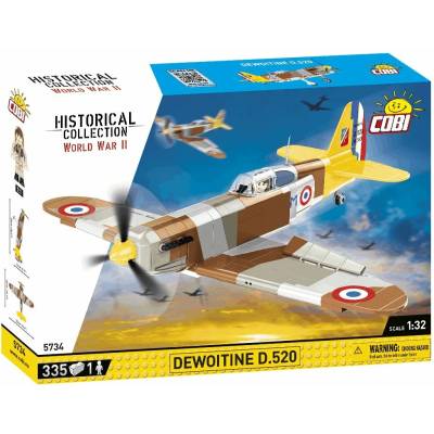 Cobi 5734 World War II Francúzske stíhacie lietadlo Dewoitine D.520