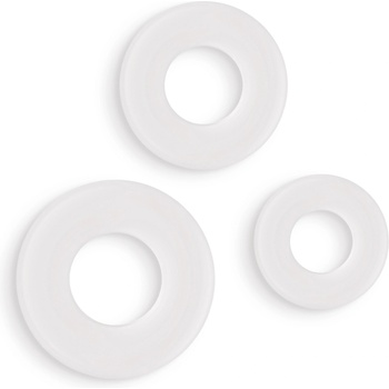 NS Novelties Firefly 3pc Bubble Rings White