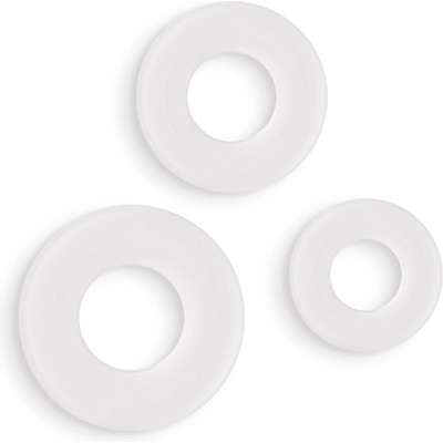 NS Novelties Firefly 3pc Bubble Rings White