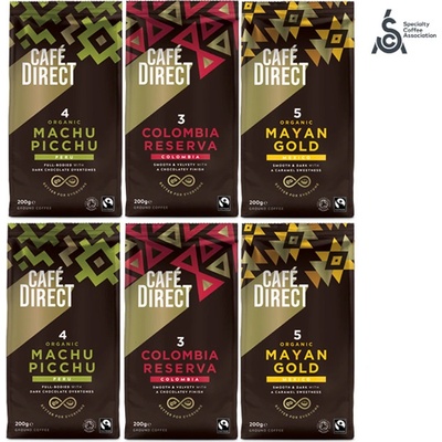 Cafédirect výhodný mix balíček mleté kávy Arabica 6 x 200 g