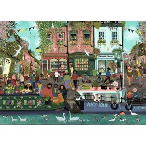 Ravensburger - Puzzle Riverside Town - 1 000 piese