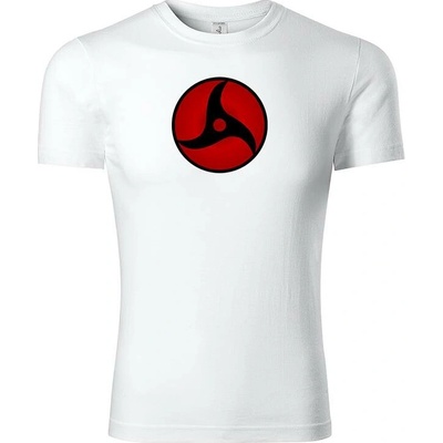 Naruto tričko Mangekyo Sharingan Itachi bílá