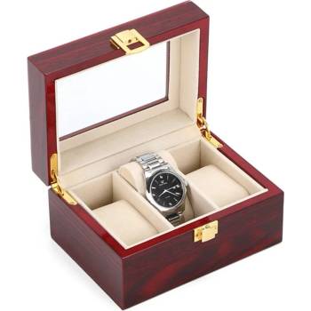 Image 1 of Кутия от черешово дърво за три часовника | КУТИИ ЗА ЧАСОВНИЦИ