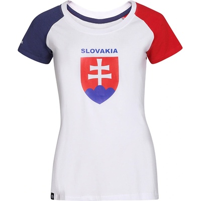 Dámske tričko pre fanúšikov PROGRESS HC SK T SHIRT biela tmavo modrá červená