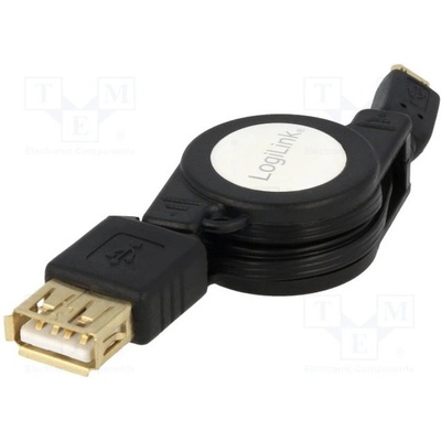 Logilink AA0069 OTG, USB 2.0, USB A zásuvka, USB B micro vidlice, 0,75m