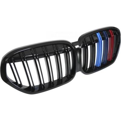 Predná maska BMW X1 F48 LCI 20-22 Sport Glossy Black Tri-Colour Double Bar