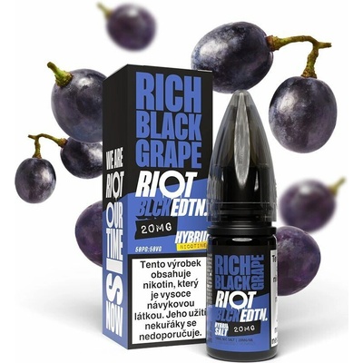 Riot Hybrid Salt Rich Black Grape 10 ml 20 mg
