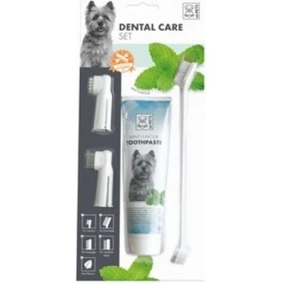 M-PETS Dental Care Set Mint flavor - Комплект за почистване на зъби 4 части - Белгия 10110799